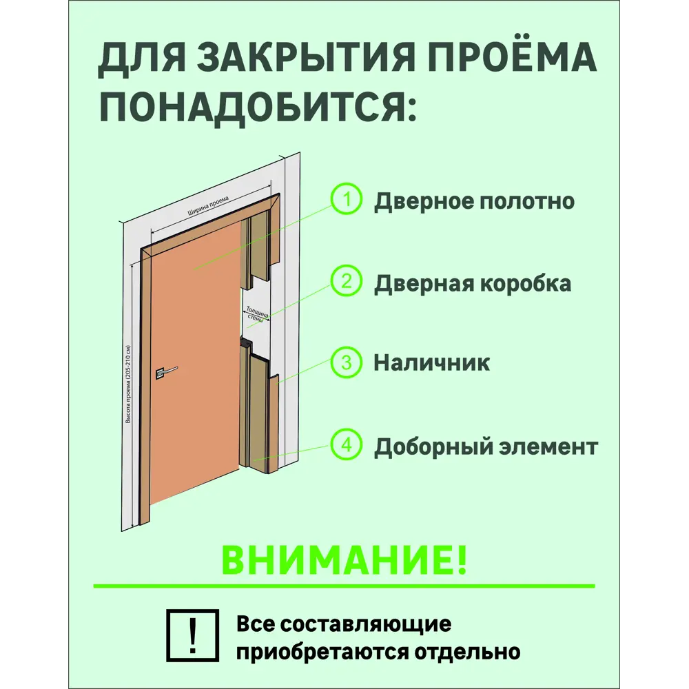 Полотно дверное остеклённое Мюнхен 80x200 см, ламинация, цвет дуб табак 3D 17280441 STLM-2053694 VERDA  - Вид №3