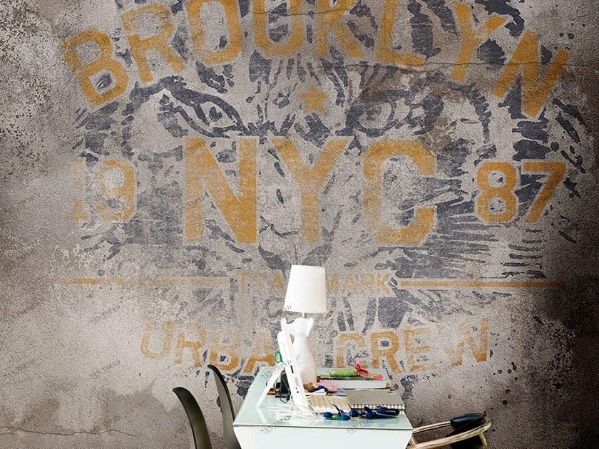 Tecnografica Прорезиненные обои под стену с надписью I decorativi 62657