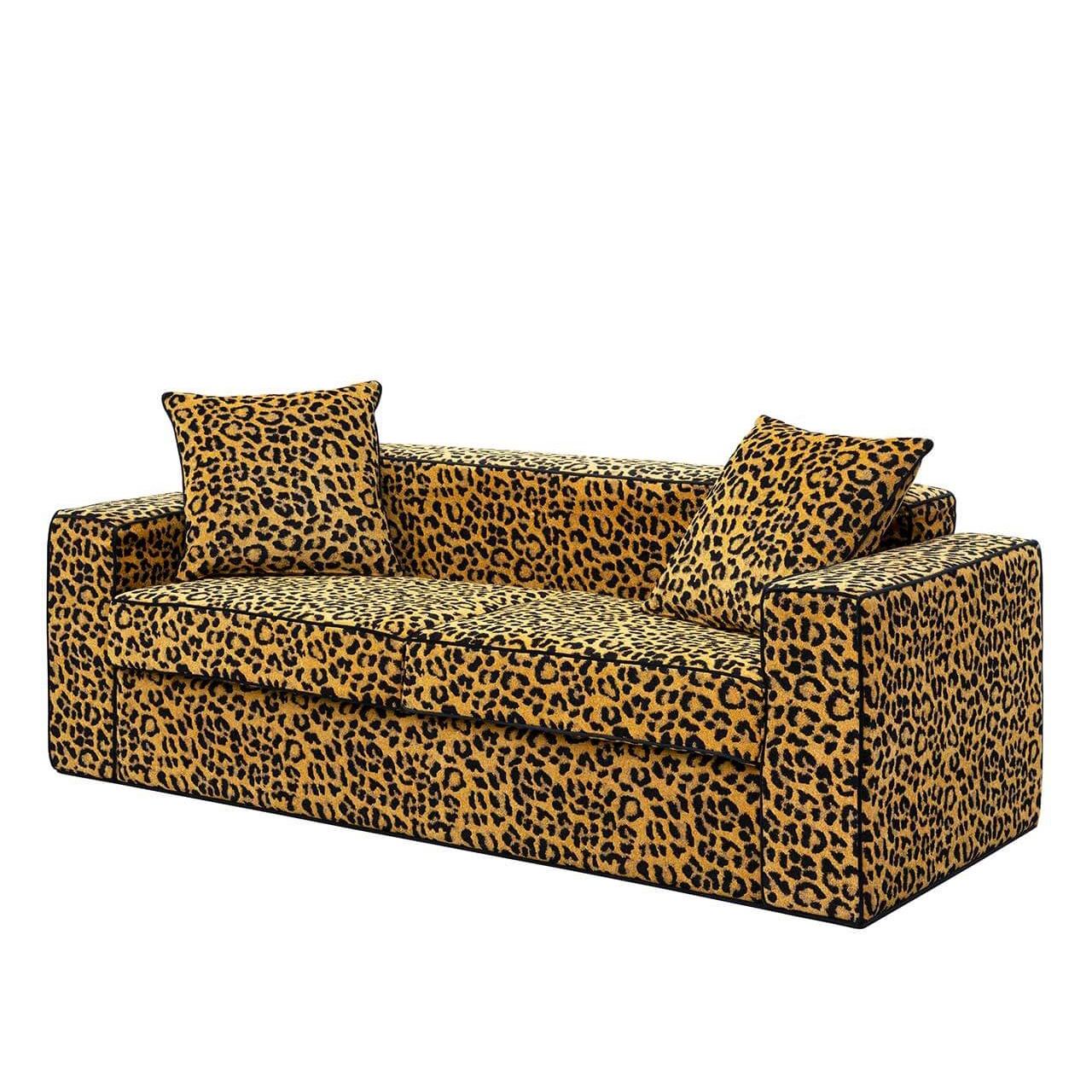 700483-LP ABHIKA ДИВАН GOTHA МАЛЕНЬКИЙ H70 200X80 LEOPARD  - Вид №1