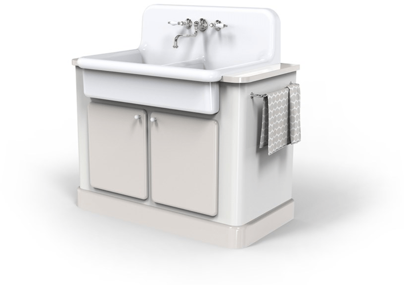 Tcm90 Напольная раковина стоящая овальная BLEU PROVENCE True colors kitchen - Вид №1