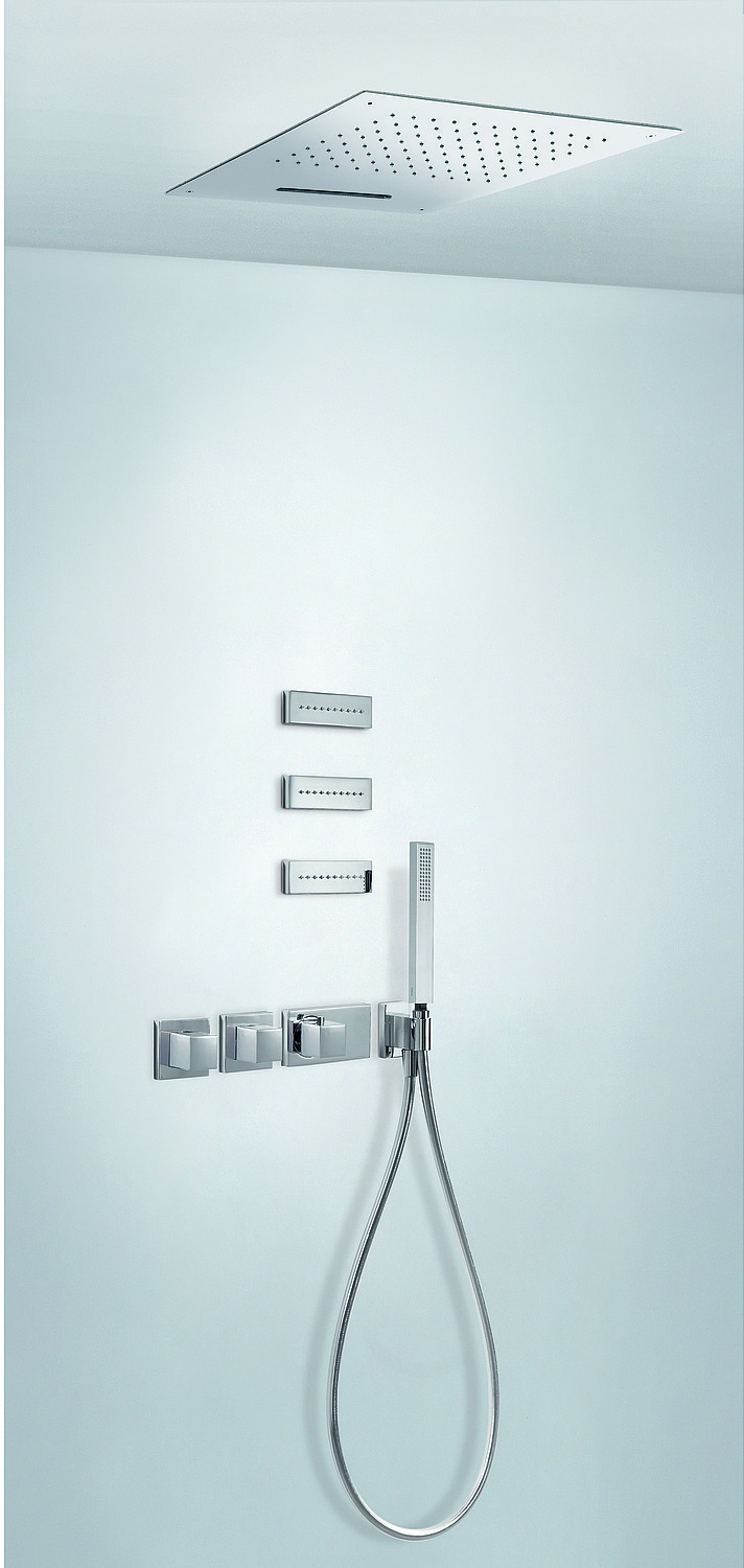 БЛОЧНАЯ СИСТЕМА Block System 4-ходовой комплект скрытого термостатического смесителя для душа-20725402 TRES