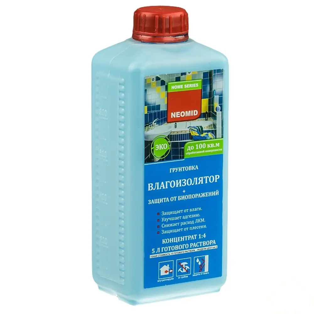 Грунт концентрат 1:4 влагоизолятор Neomid БИО 1 л STLM-2062254