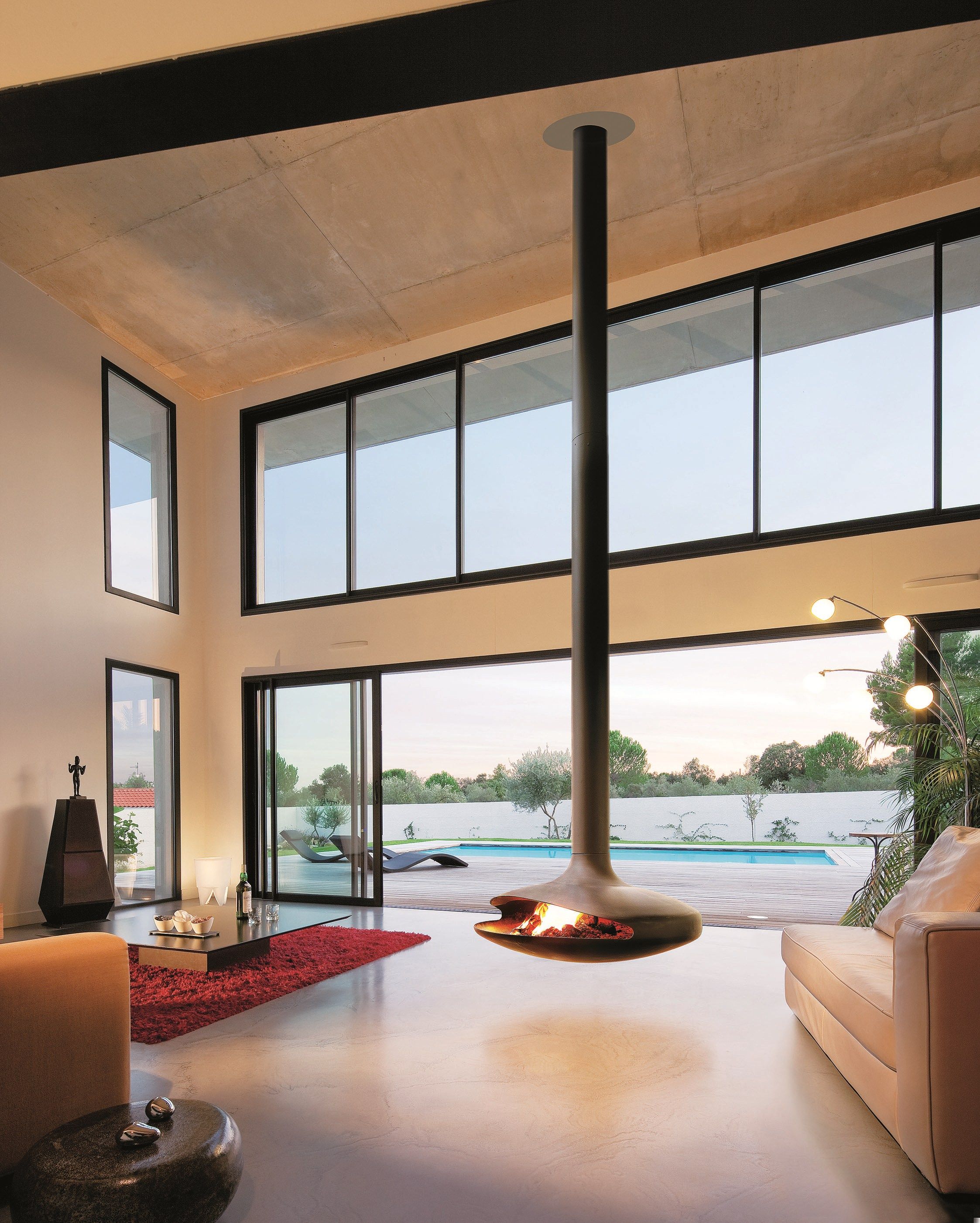 Подвесной центральный декоративный камин Focus creation Gyrofocus ARCH-00108049 - Вид №5