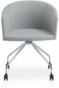 B&T Design Вращающееся кресло из ткани на колесиках