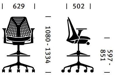 Herman Miller Эргономичный поворотный офисный стул с подлокотниками Sayl sun-id-1478476 - Вид №5