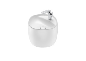 A3270B1000 Настенная раковина FINECERAMIC® со встроенной полупьедесталом ROCA Beyond