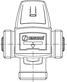 3166 10 00 VTA552Ротационные клапаны » Esbe серии VTA350, VTA550  - Вид №1