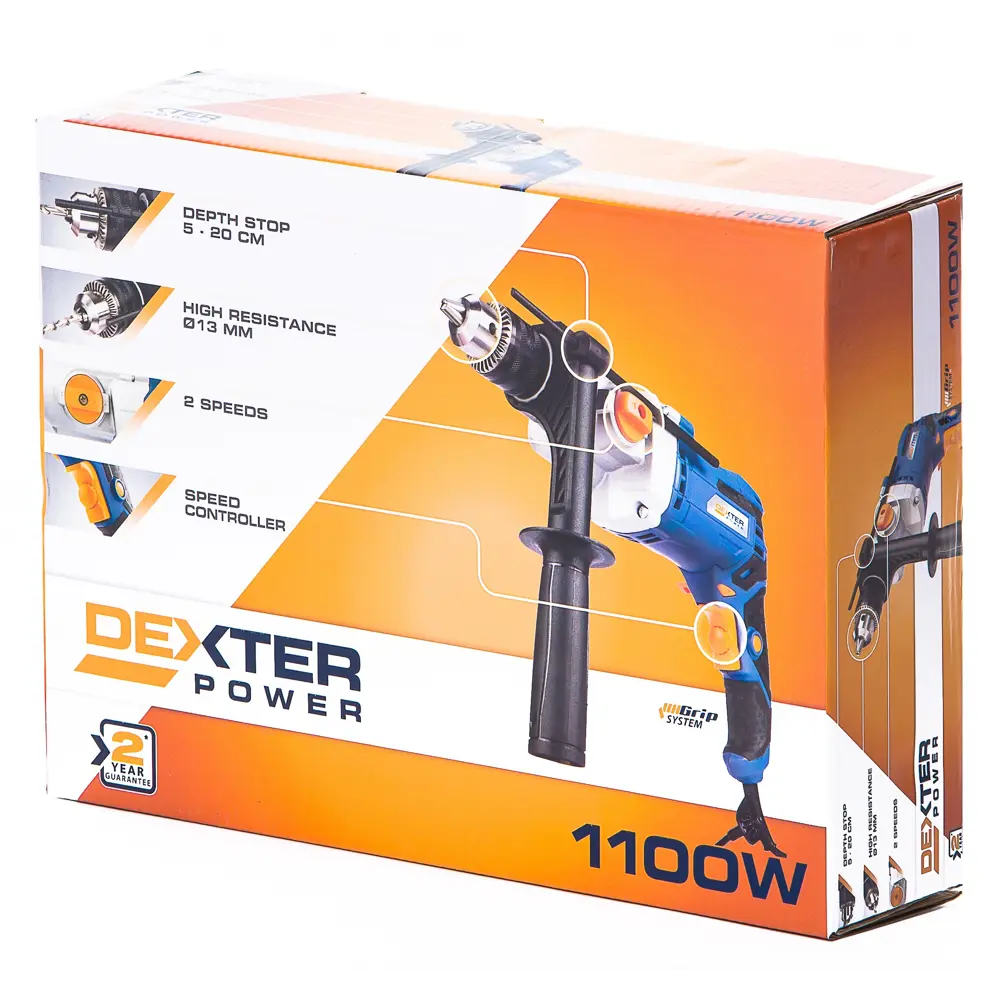 Дрель ударная Dexter Power PC1100DID, 1100 Вт 18056862 STLM-2167588  - Вид №7