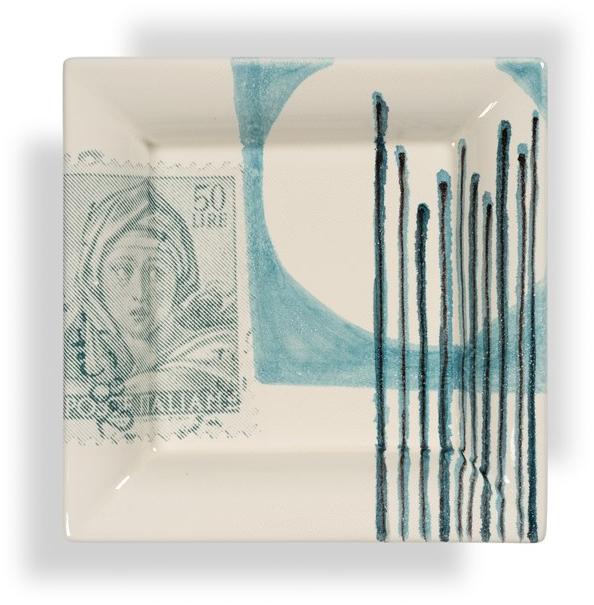MARIONI Керамический поднос квадратный Postcard 01153m - Вид №1