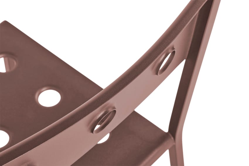 Стальной стул с порошковым покрытием с открытой спинкой Hay балкон ARCH-00152024 - Вид №54