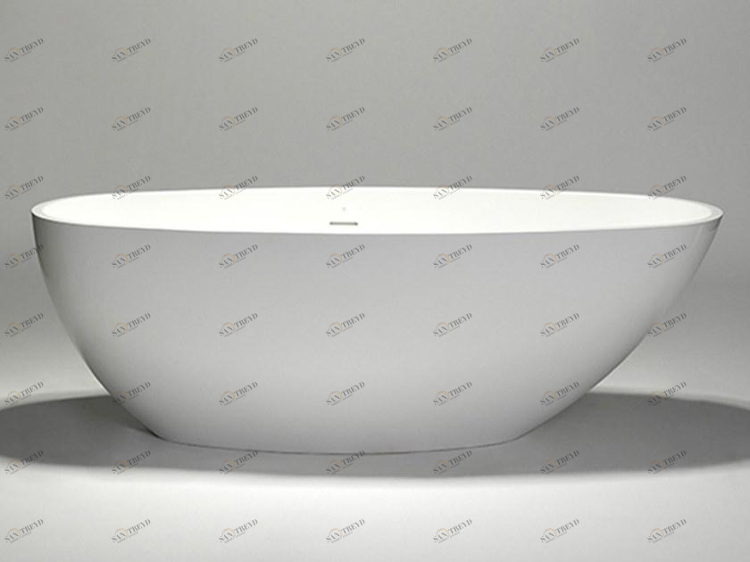 Blu Bathworks® Отдельностоящая овальная ванна цвета blue ∙ stone ™ Halo Bt0408.02