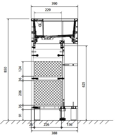 У85930 Тумба с раковиной Laura 40Н 1д. Дуб Сонома 1 Marka Laura - Вид №6