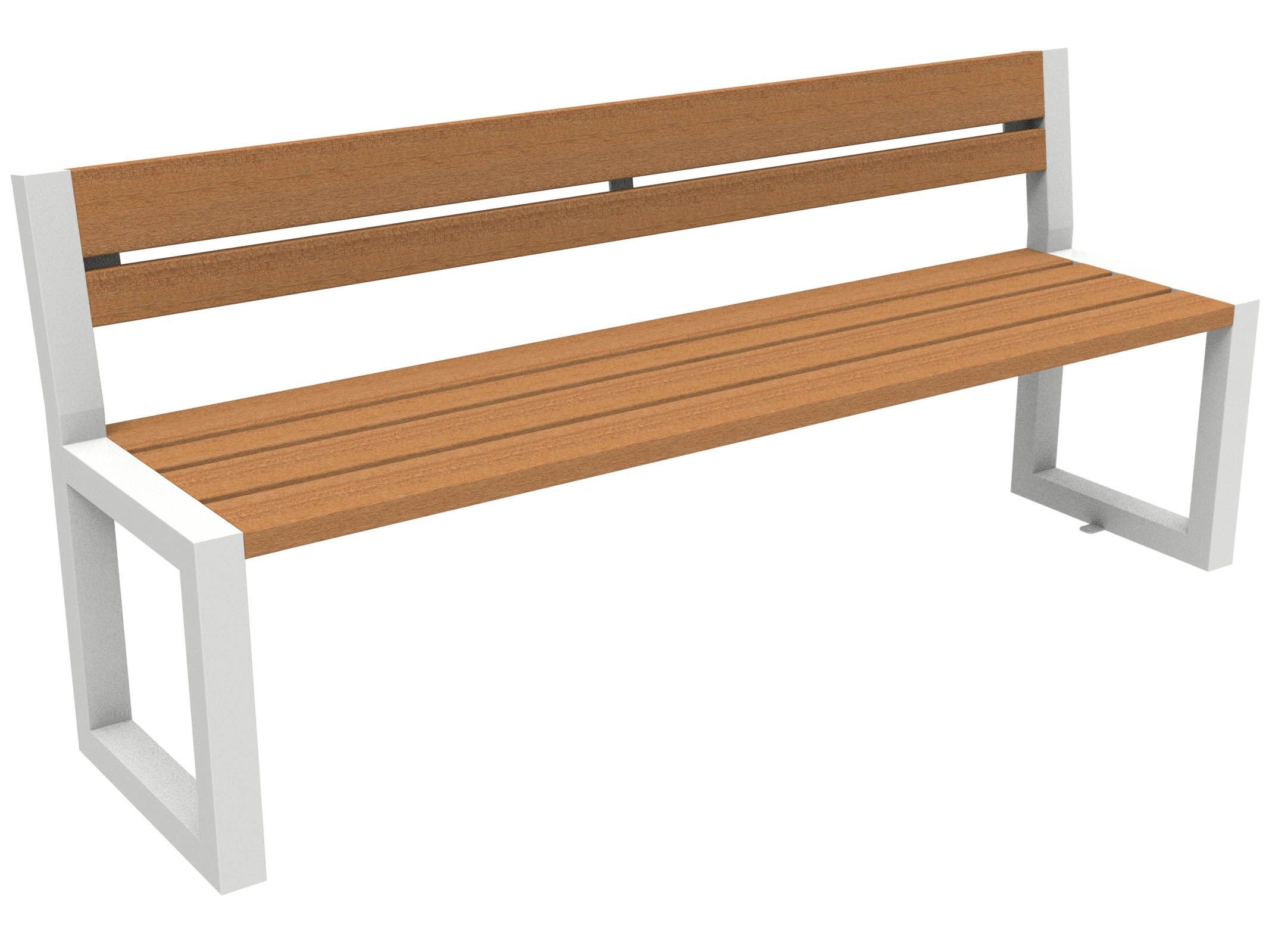 Скамья из окуме со спинкой Lazzari ритм ARCH-00140158 - Вид №17