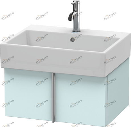VA612500909 Vero Air Тумбочка подвесная Светло-голубой матовый декор Duravit