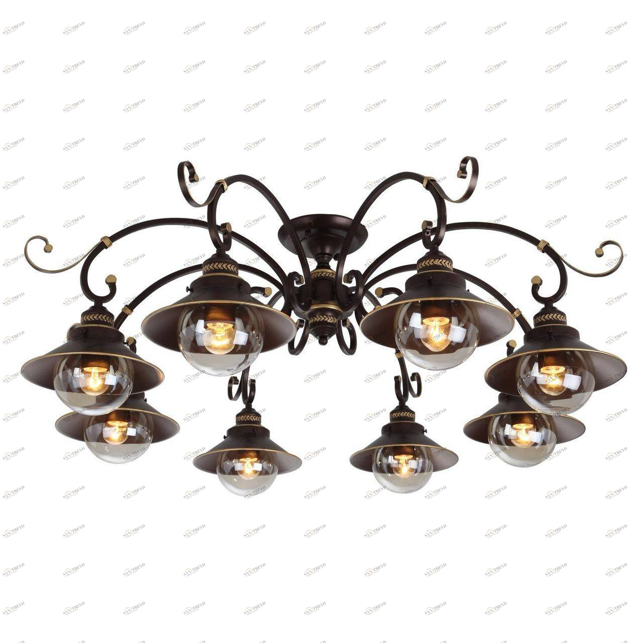 Потолочная люстра Arte Lamp 7 A4577PL-8CK ARTE LAMP ДИЗАЙНЕРСКИЕ 058525 Коричневый 