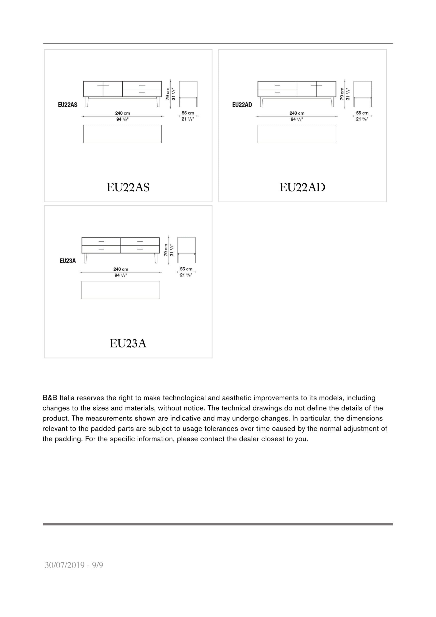 Эвкалиптовый шкаф с ящиками B&B Italia ARCH-00019595 - Вид №4