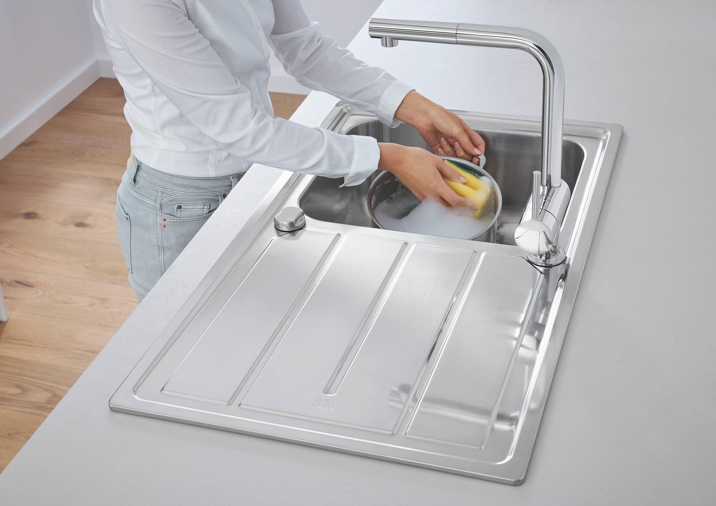 31571SD0 Мойка кухонная овальная Grohe K500 - Вид №3