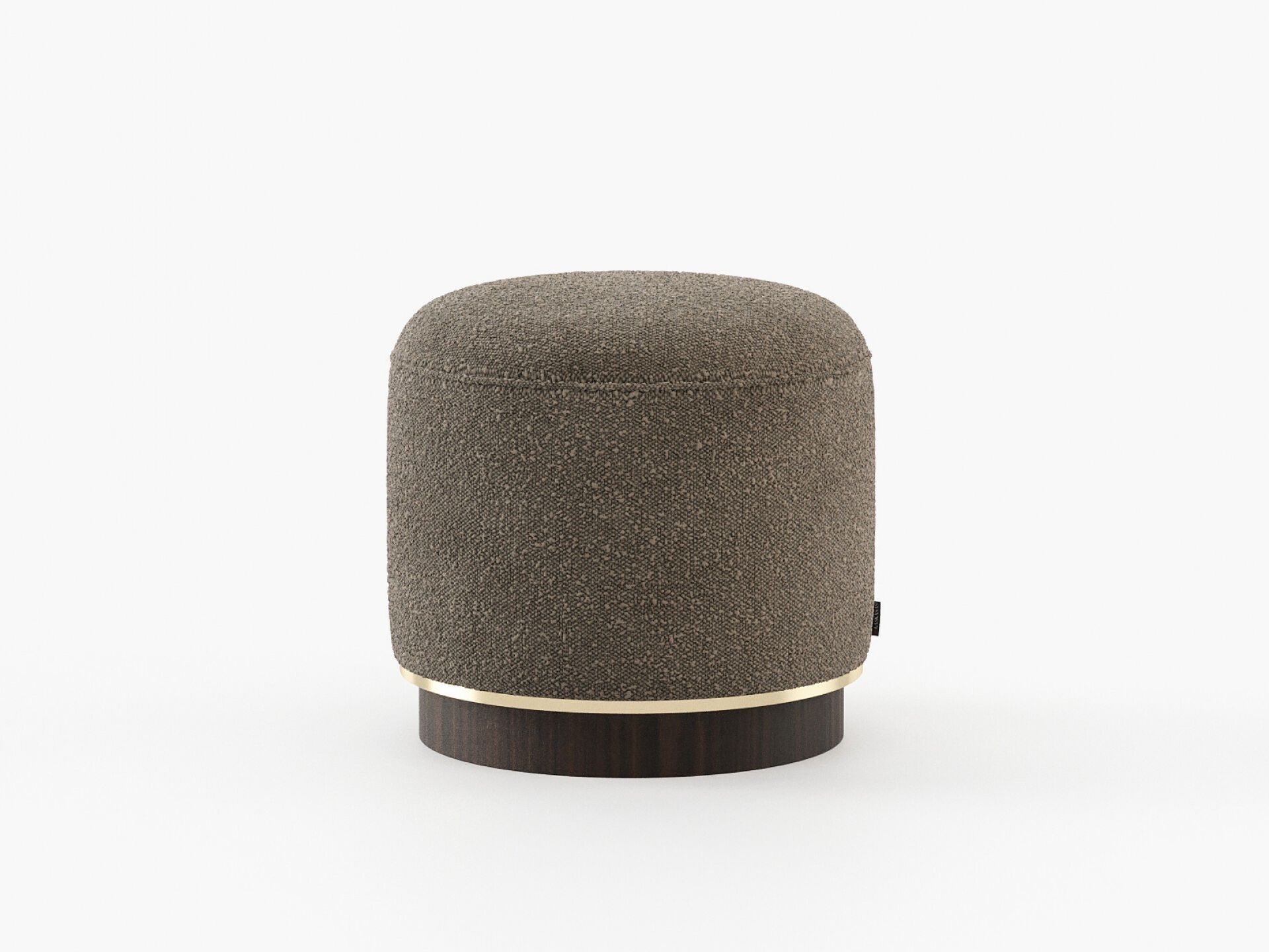 Круглый кожаный пуф Laskasas ARCH-00031784 - Вид №4