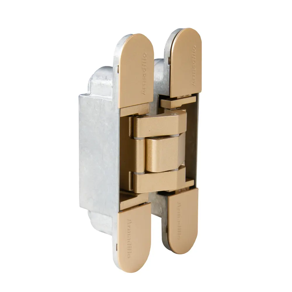 Скрытая петля дверная U3D3000 115x23x26 мм ЦАМ цвет золото ARMADILLO STLM-2107150 - Вид №1