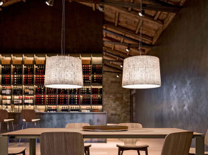 Ткань подвесной светильник