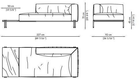 Paolo Castelli Секционный угловой диван в коже Soft ratio sun-id-1361387 - Вид №3