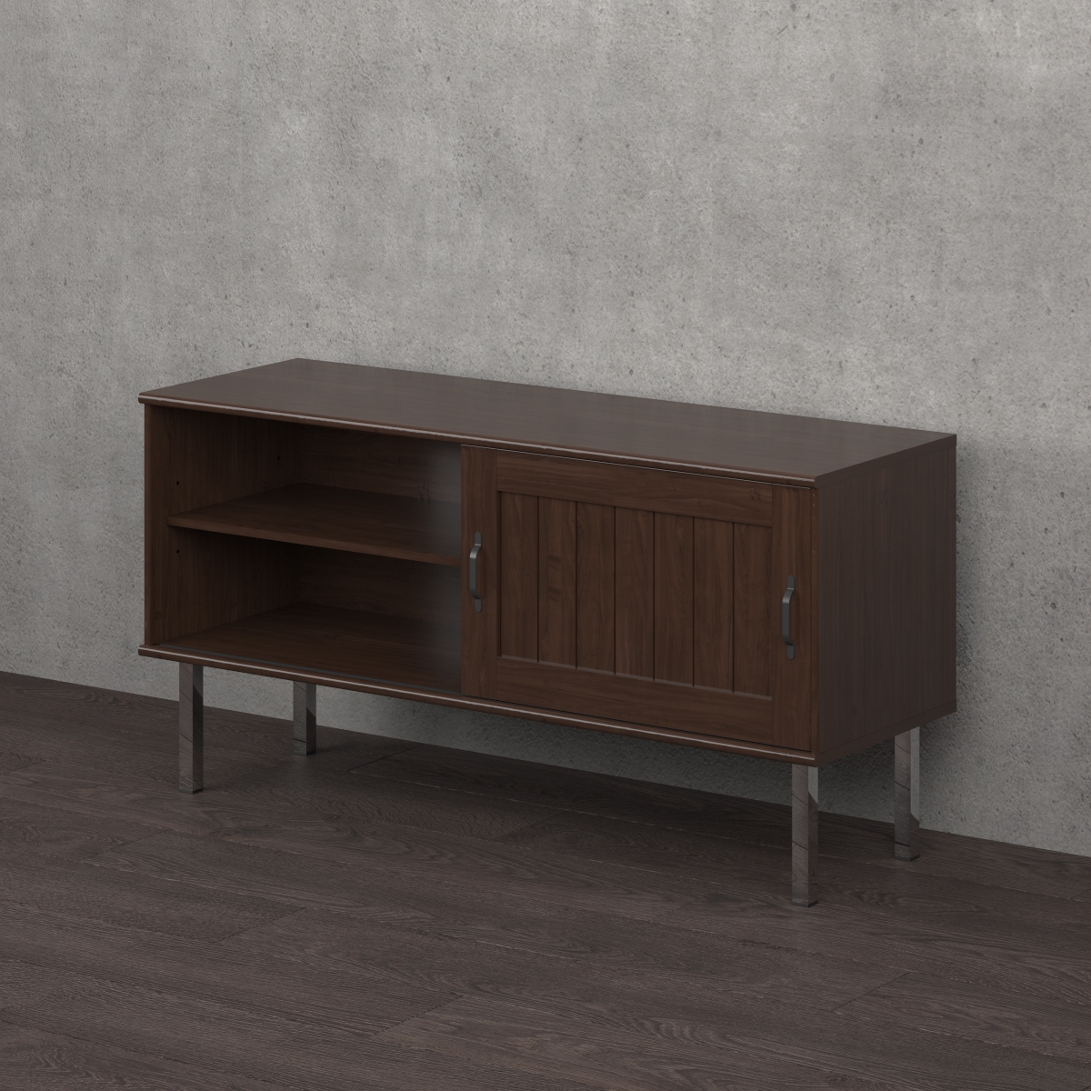 Опора мебельная квадратная , 200x25x25 мм, хром LJPS0247 Public Steel Россия  - Вид №1