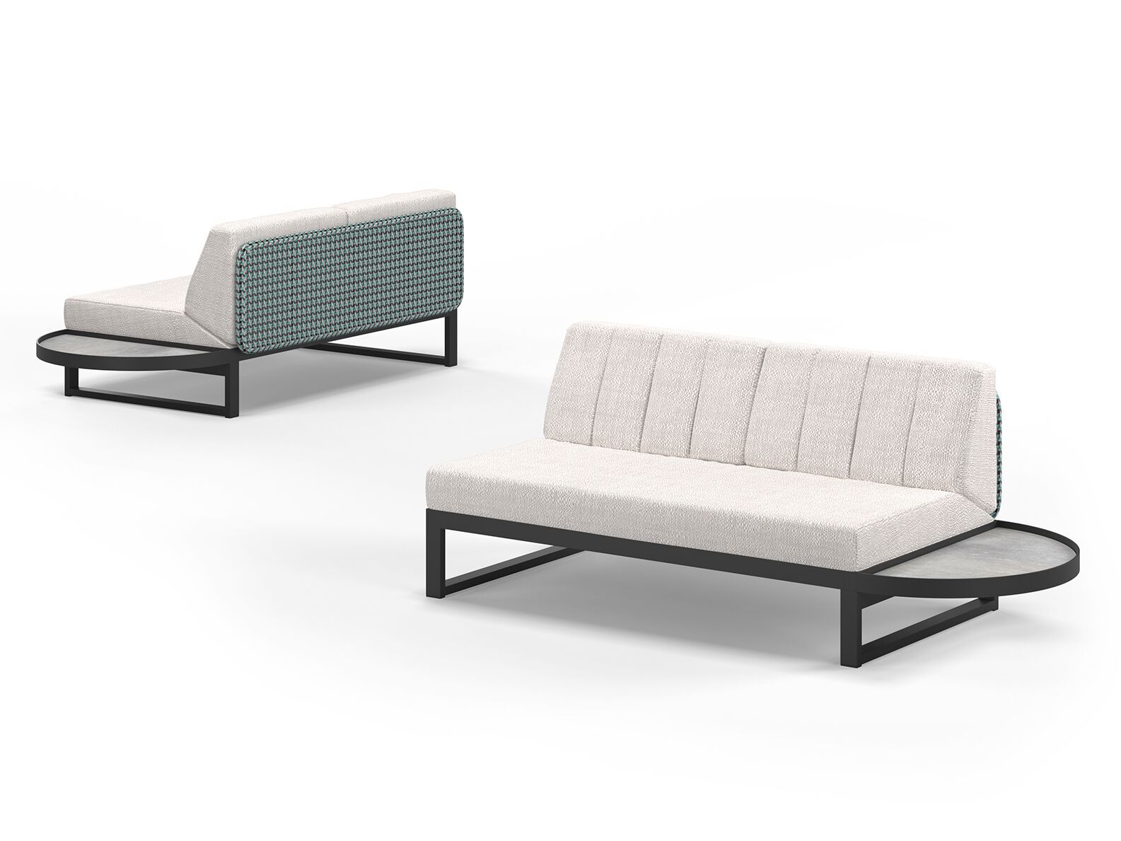 2-местный модульный тканевый диван с журнальной стойкой MAMAGREEN Munia ARCH-00077745 - Вид №2