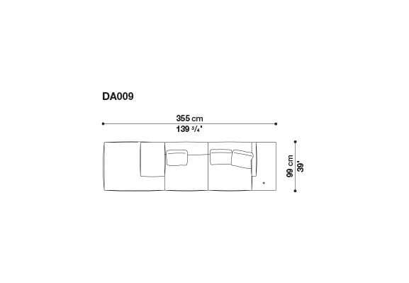 3-местный тканевый диван с полуостровом B&B Italia док ARCH-00061121 - Вид №46