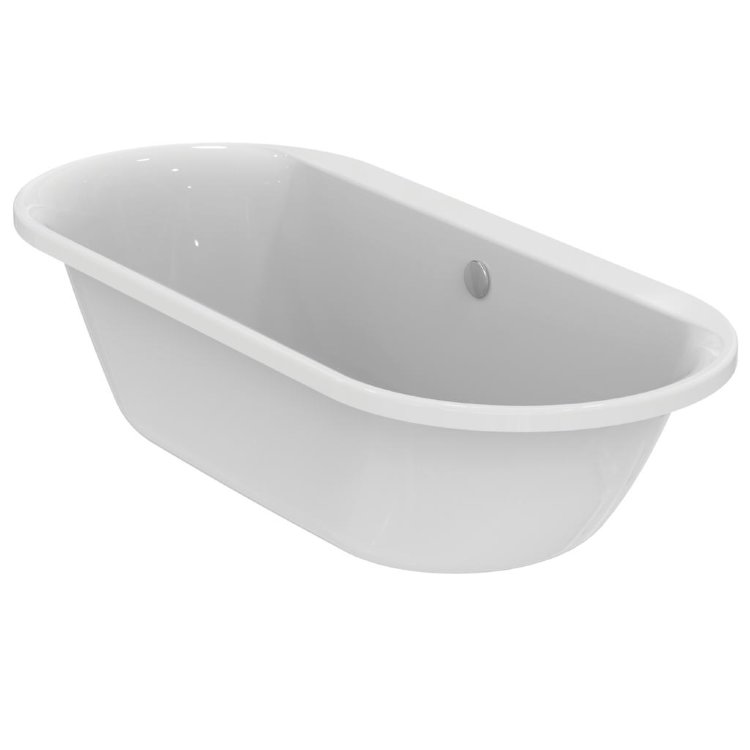 E106801 Встраиваемая акриловая овальная ванна 180х80 см Ideal Standard CONNECT AIR