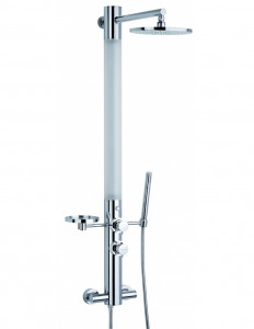 525500 000 00  Озоновая светящаяся душевая колонна, термостатический смеситель, хром Valentin Светящийся