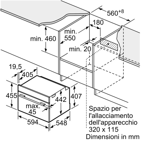 Siemens Комбинированная встраиваемая духовка Iq700 Cm836gpb6  - Вид №5