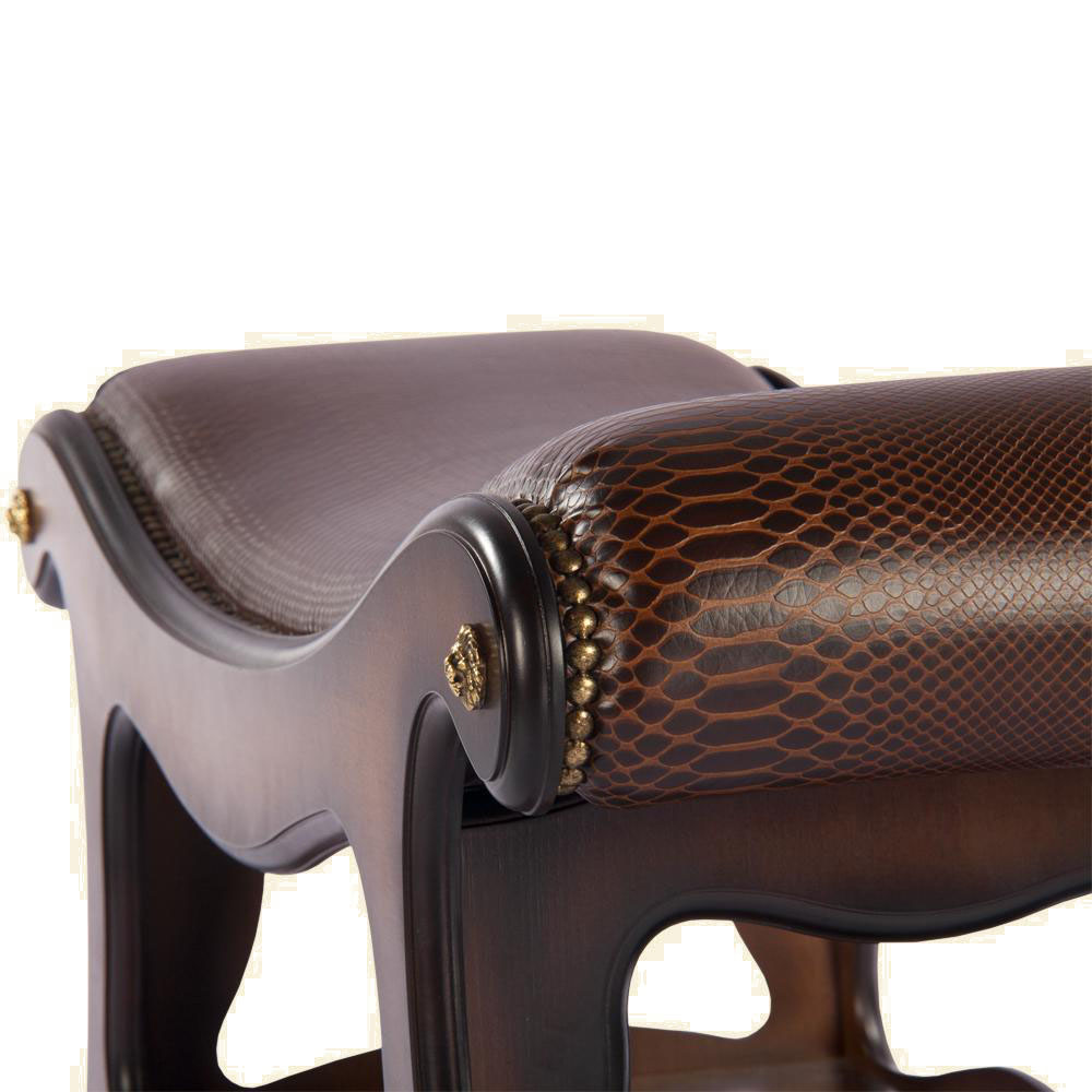 11139 Скамья Сорренто 2 Орех Рептилия Браун BOGACHO 4627138218334 - Вид №2