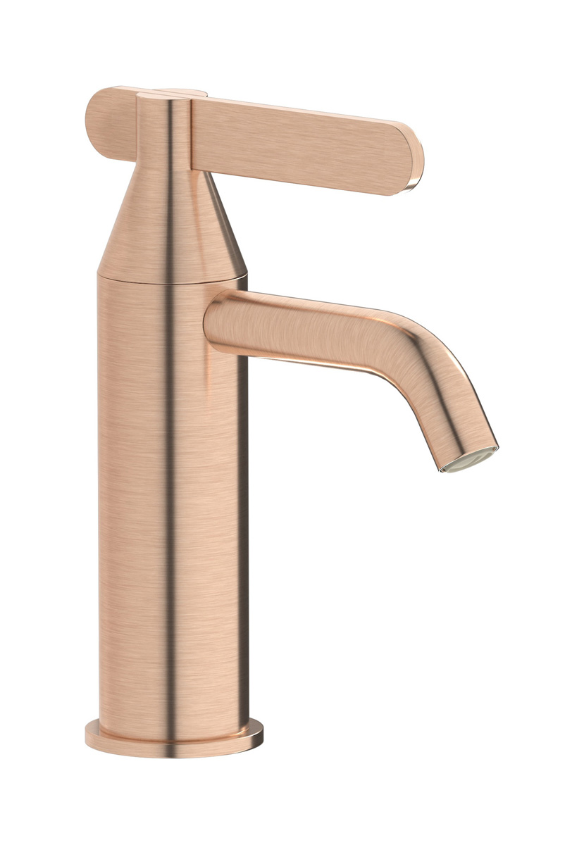 Смеситель для раковины на 1 отверстие в комплекте с донным клапаном WE ARE IB ol310on Brushed Rose Gold Soho