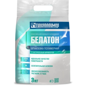 Шпаклёвка полимерная финишная Гипсополимер Белатон 3 кг 85109799 STLM-2001158