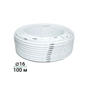 Труба полипропиленовая UWS армированная алюминием 16x2.0 мм SDR25 PN10 1 м на отрез бухта 100 м