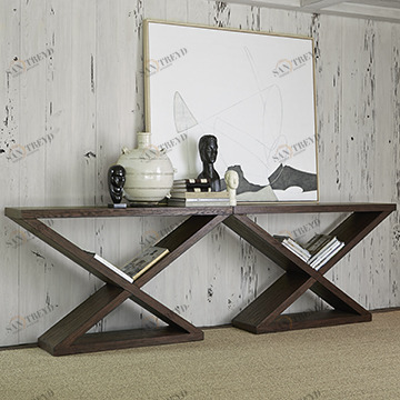 Консольные столы 27037-850-001 Salone Scuro Double-V Console Table Ambella 