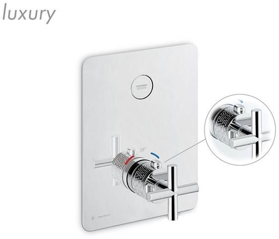 newform Смеситель для душа встраиваемый термостатический с переключателем Blink sun-id-1407372 - Вид №3