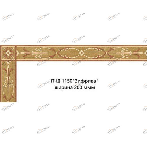 Художественный паркет Da Vinci Паркетный Бордюр 26-099 Орех Европейский (Грецкий) Селект (Гладкая) х мм 26011099