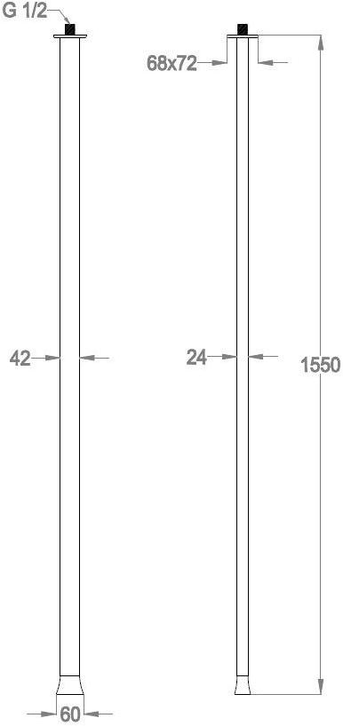 Fir Italia Потолочный излив для умывальника Déco 87 8714862 - Вид №1
