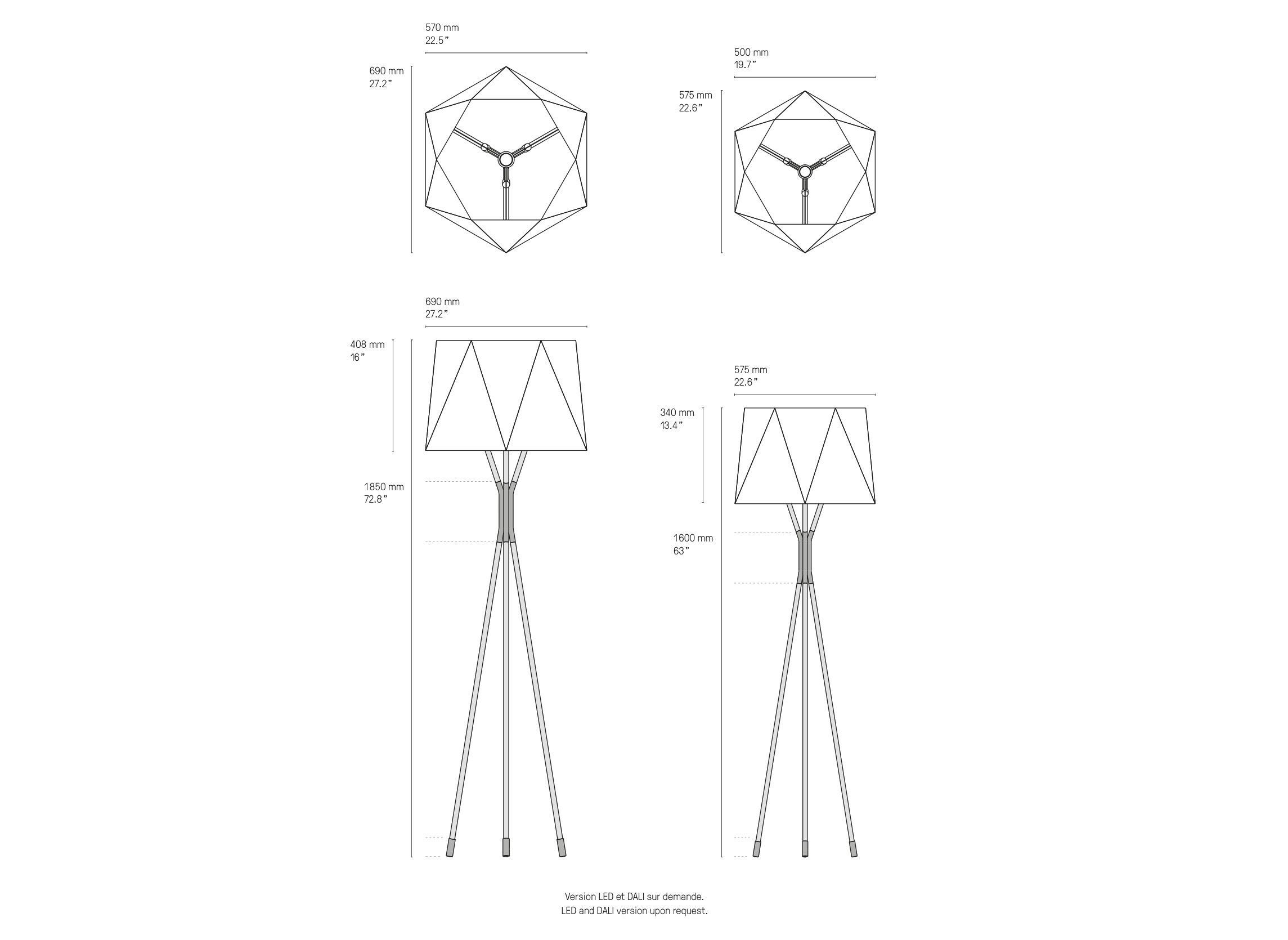 Латунь торшер CVL Luminaires Solitaire ARCH-00127889 - Вид №7