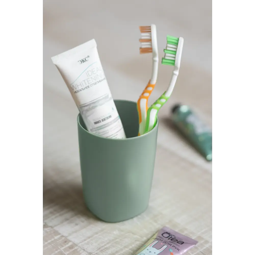 Стакан для зубных щёток BEROSSI Aqua LM в цвете зелёная миля 85500140 STLM-0063427 - Вид №4