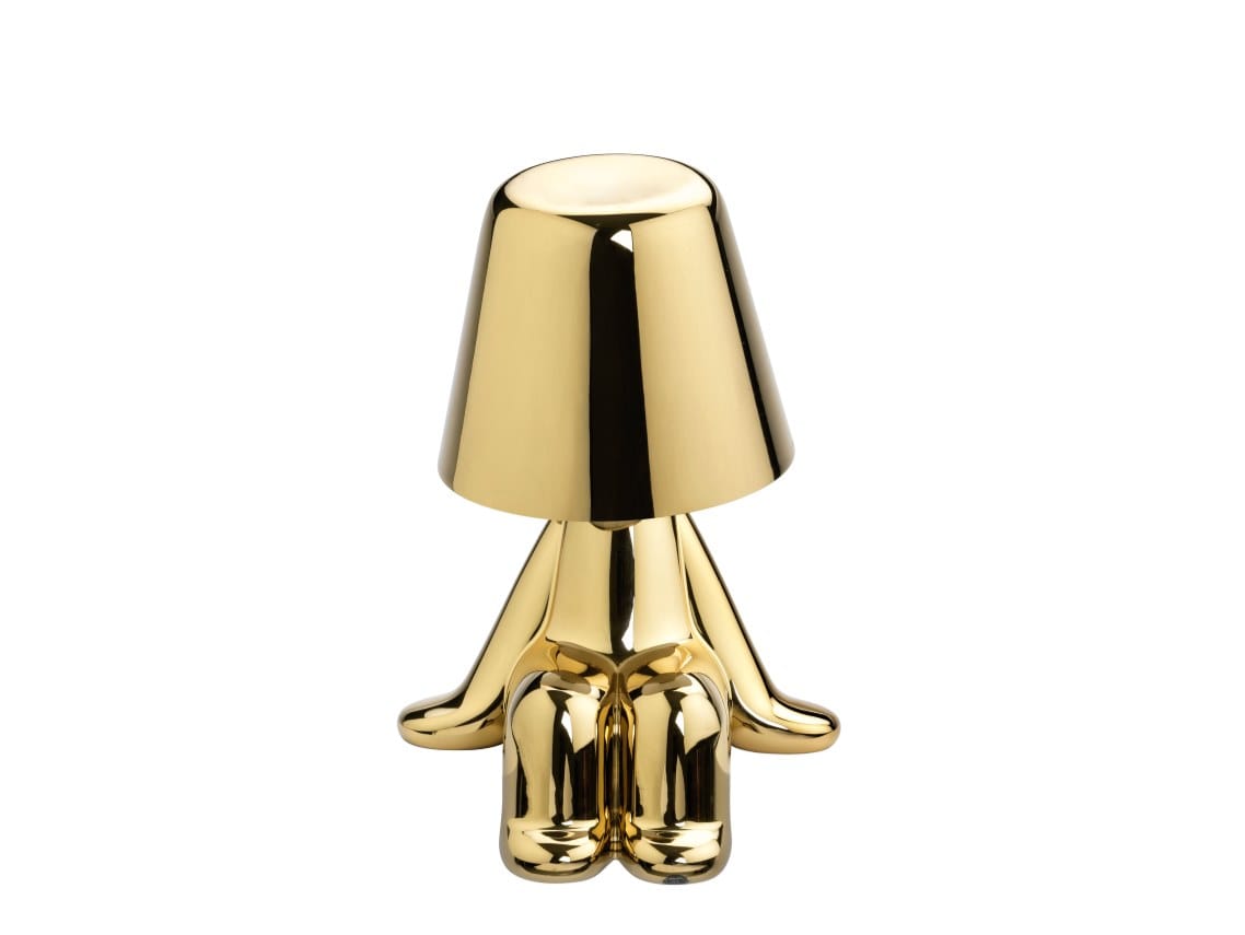 ABS батарея приведенная в действие светодиодная настольная лампа Qeeboo Golden Brothers ARCH-00024361