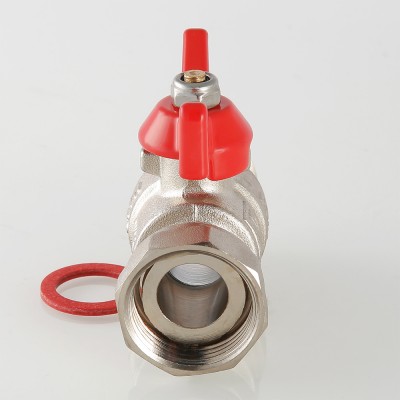 VT.260.N.0606 Кран шаровой с накидной гайкой и наружной резьбой Valtec 1"  - Вид №2