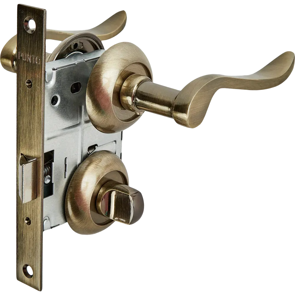 Дверные ручки Punto Olivia с механизмом запирания в бронзовом исполнении 85202168