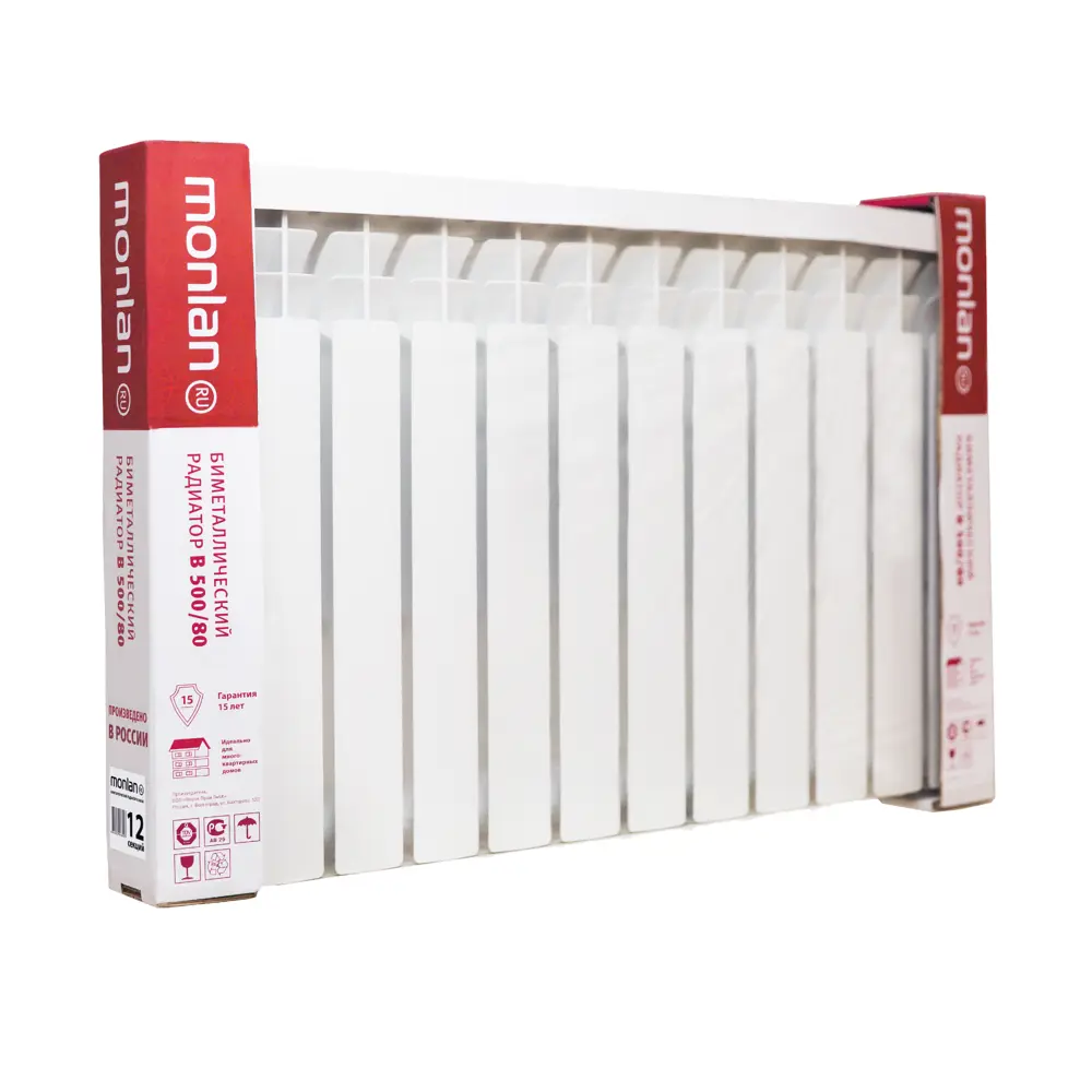 Биметаллический радиатор Monlan 500 мм - эффективное отопление для вашего дома 82735984 STLM-0035065 - Вид №4