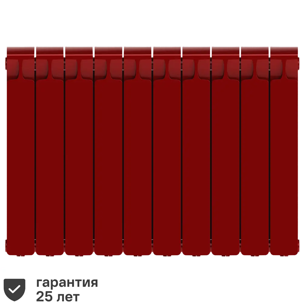 Радиатор секционный Rifar Monolit M50010RAL3011 500/100 10 секций боковое подключение биметалл бордо 82560813 STLM-2142923