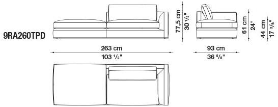 B&B Italia Модульный угловой диван из ткани Richard sun-id-1472345 - Вид №43