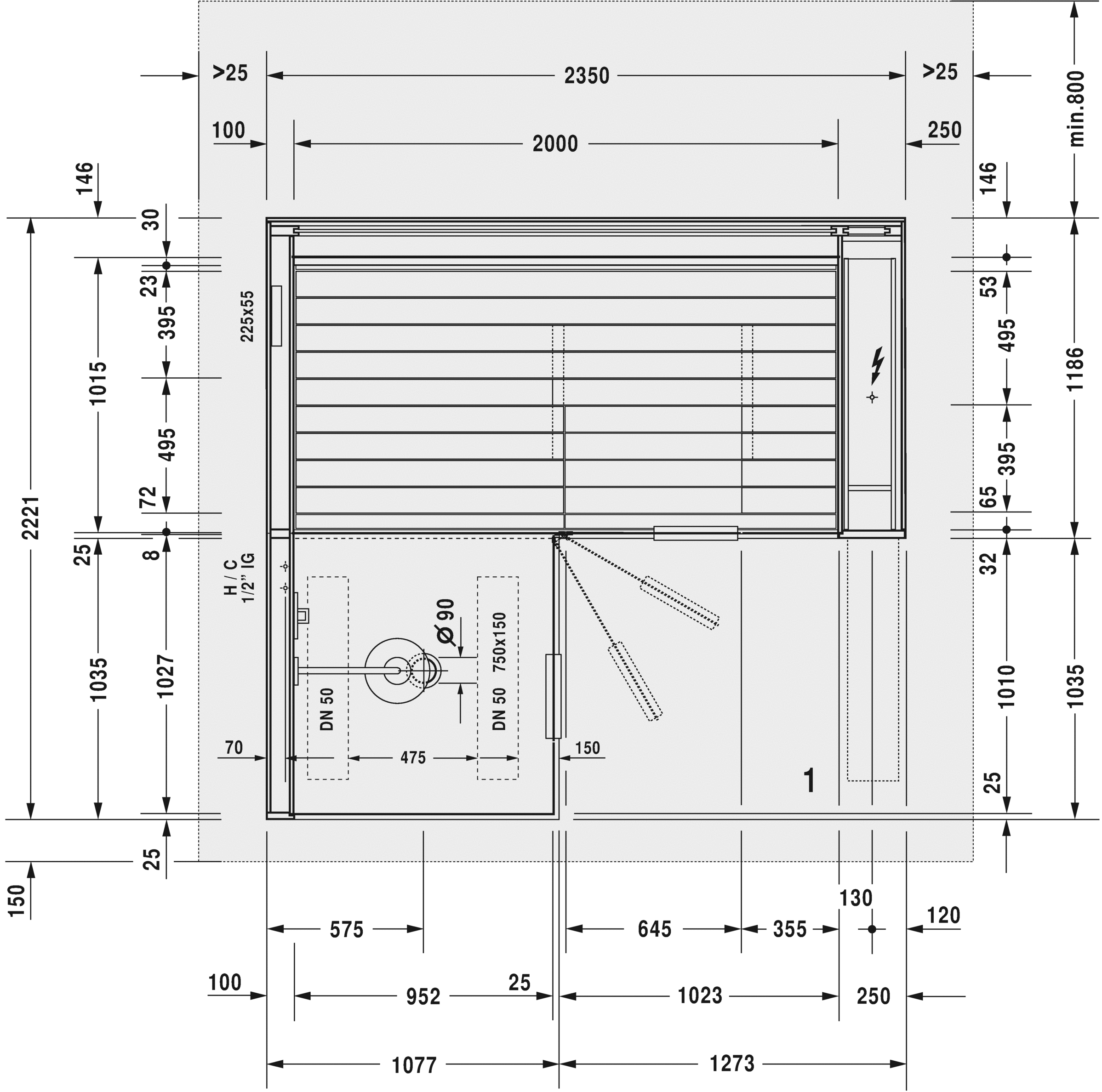 750422002011000 Inipi Сауна Inipi Ama, отдельно стоящая
Исполнение: белый глянцевый (декор) Белый глянцевый декор Duravit  - Вид №4