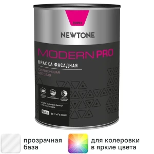 Краска для колеровки фасадная Newtone Modern Pro прозрачная база С 0.8 л 85634492 STLM-2031210