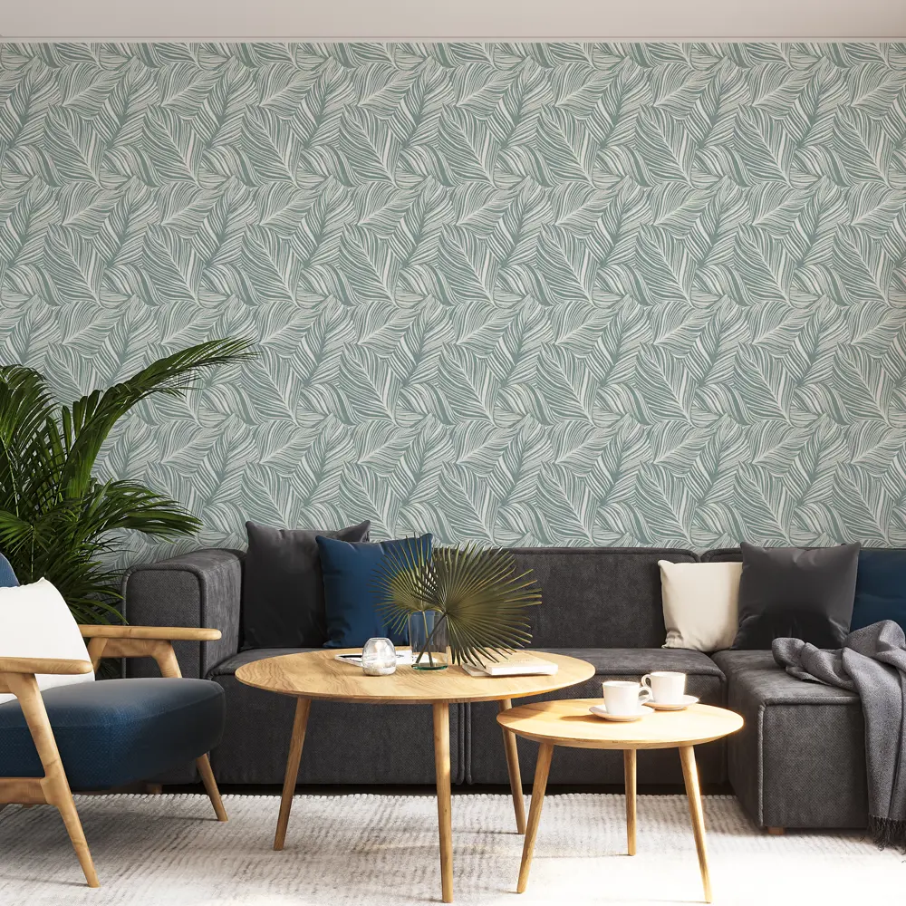 Обои флизелиновые Palitra Home Tilia зеленые 1.06 м HC31187-71 STLM-2153084 - Вид №2